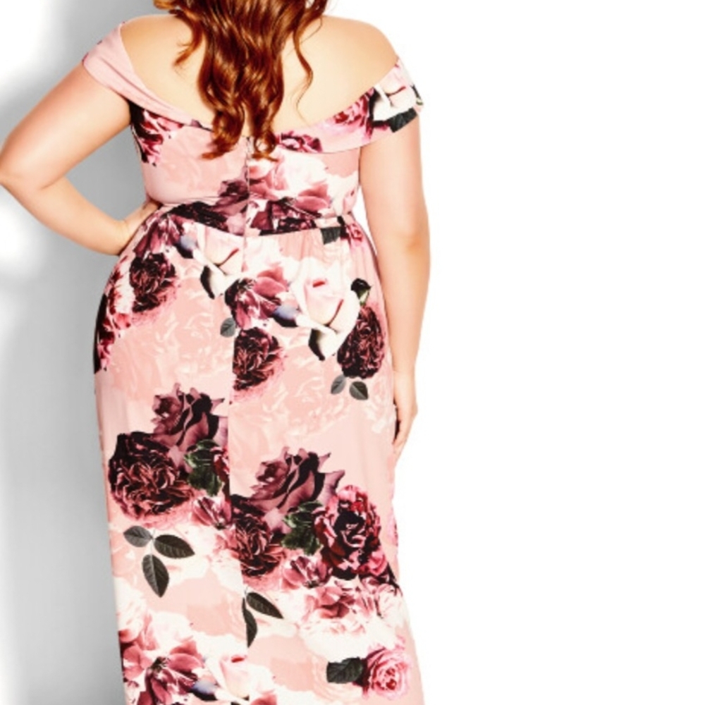 CITY CHIC Lost In Love Maxi Dress - rose - Picture 2 of 5